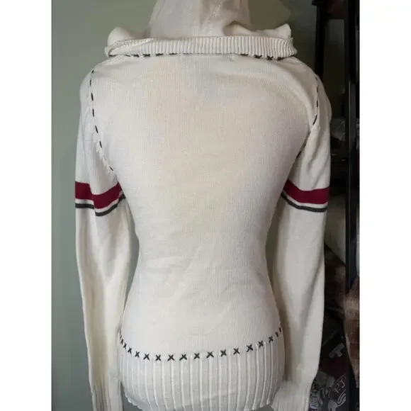 Offical Walt Disney World 28th Anniversary Vintage Hooded Sweater Cream Size S - Picture 7 of 7